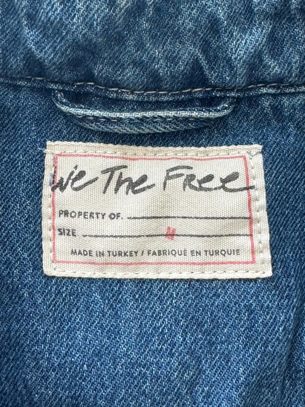 We The Free oversized denim vest, size M - Picture 6 of 7